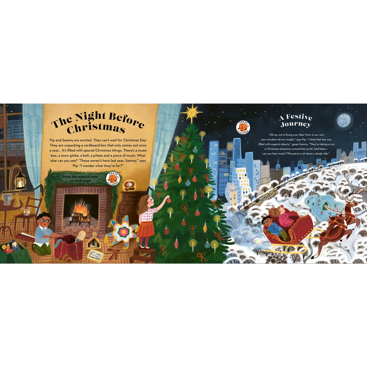 Listen to the Music at Christmas: A Press The Notes Book! | Hardcover