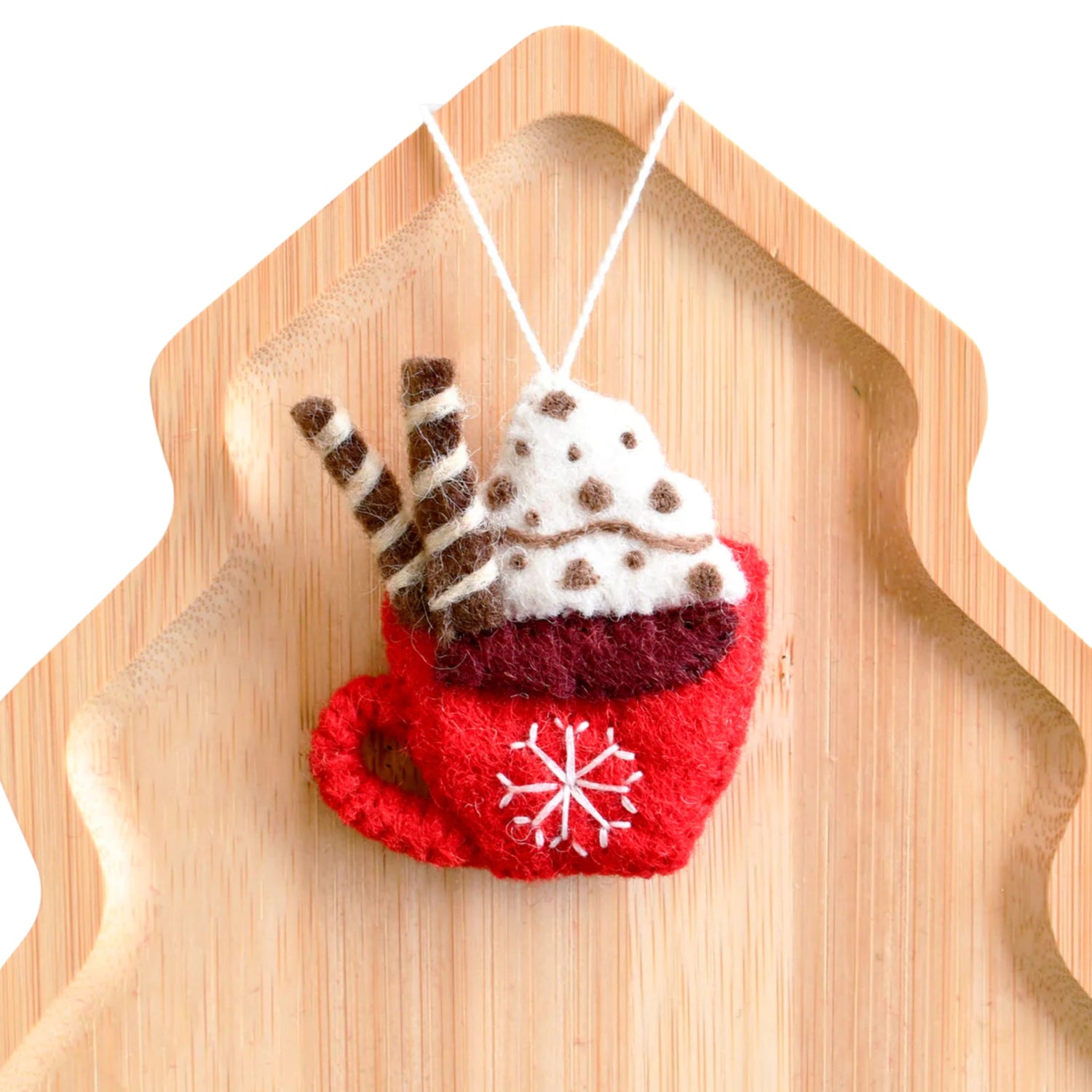 Felt Christmas Hot Cacao Ornament