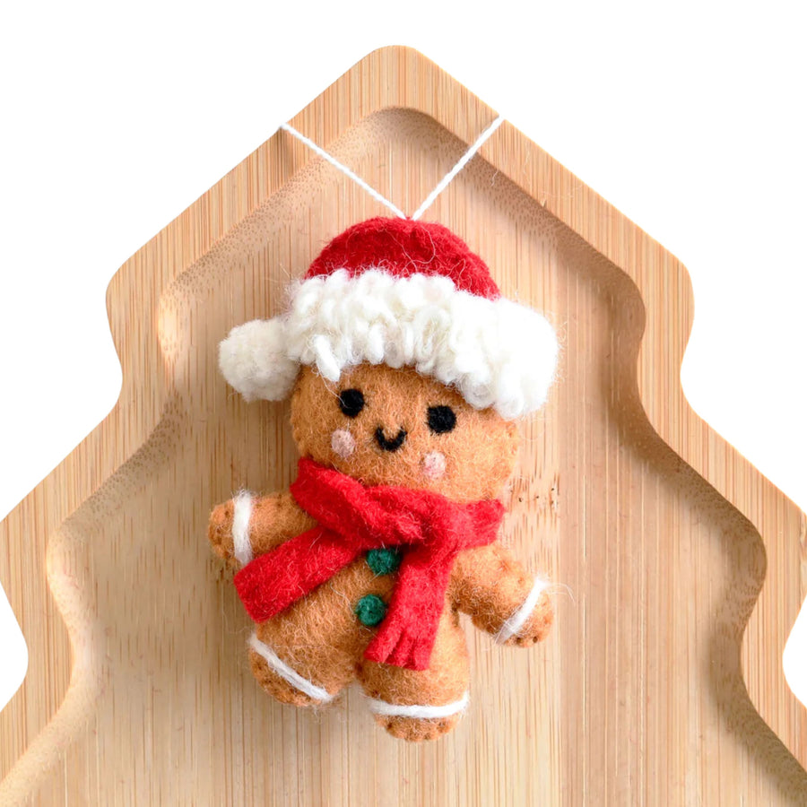 Felt Christmas Gingerbread Boy Ornament