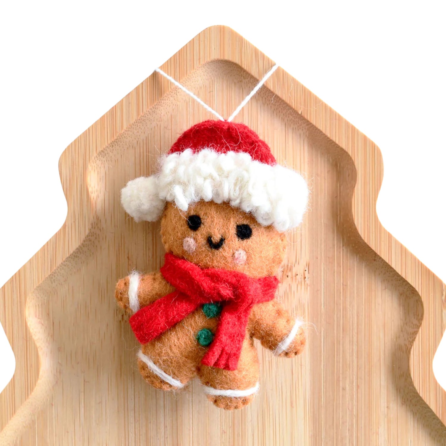 Felt Christmas Gingerbread Boy Ornament