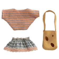 Maileg Clothes and Bag (Little Sister Mouse)