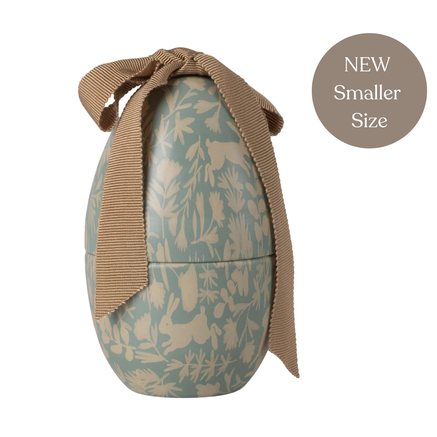 PRE-ORDER Maileg Metal Easter Egg - Dusty Blue (Small)