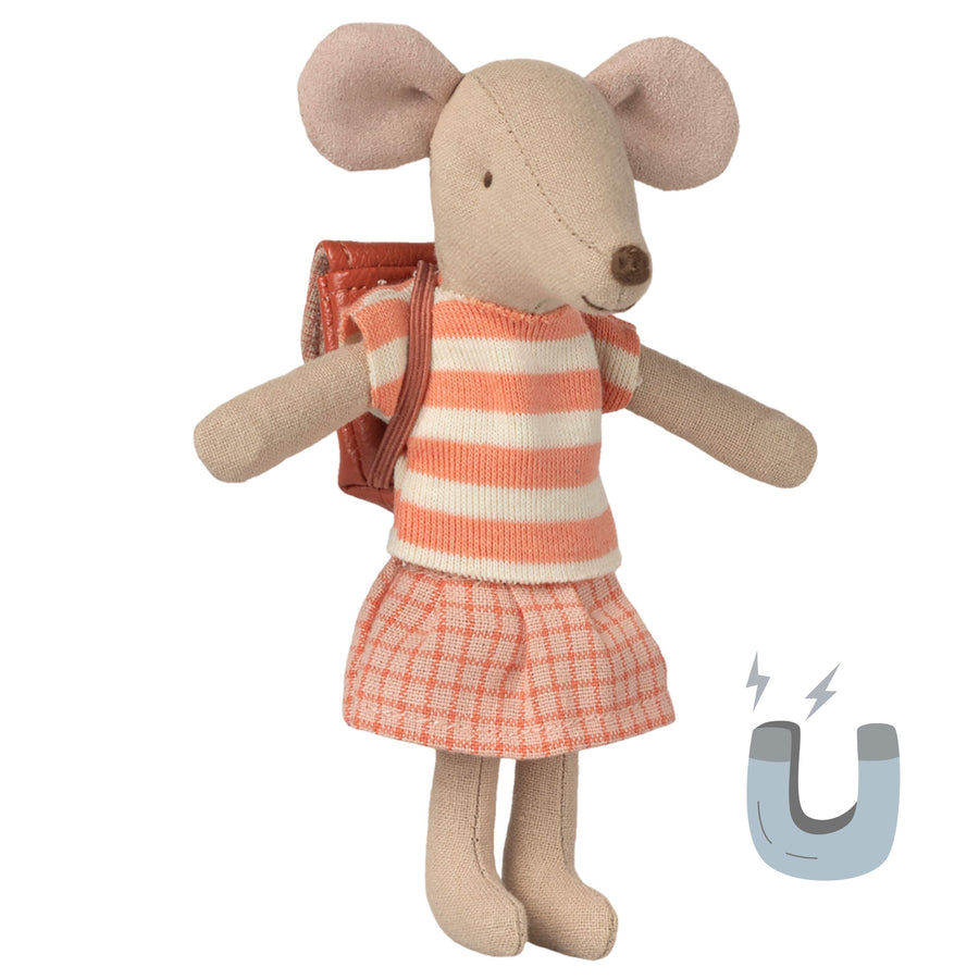 PRE-ORDER Maileg Tricycle Mouse - Coral (Big Sister)