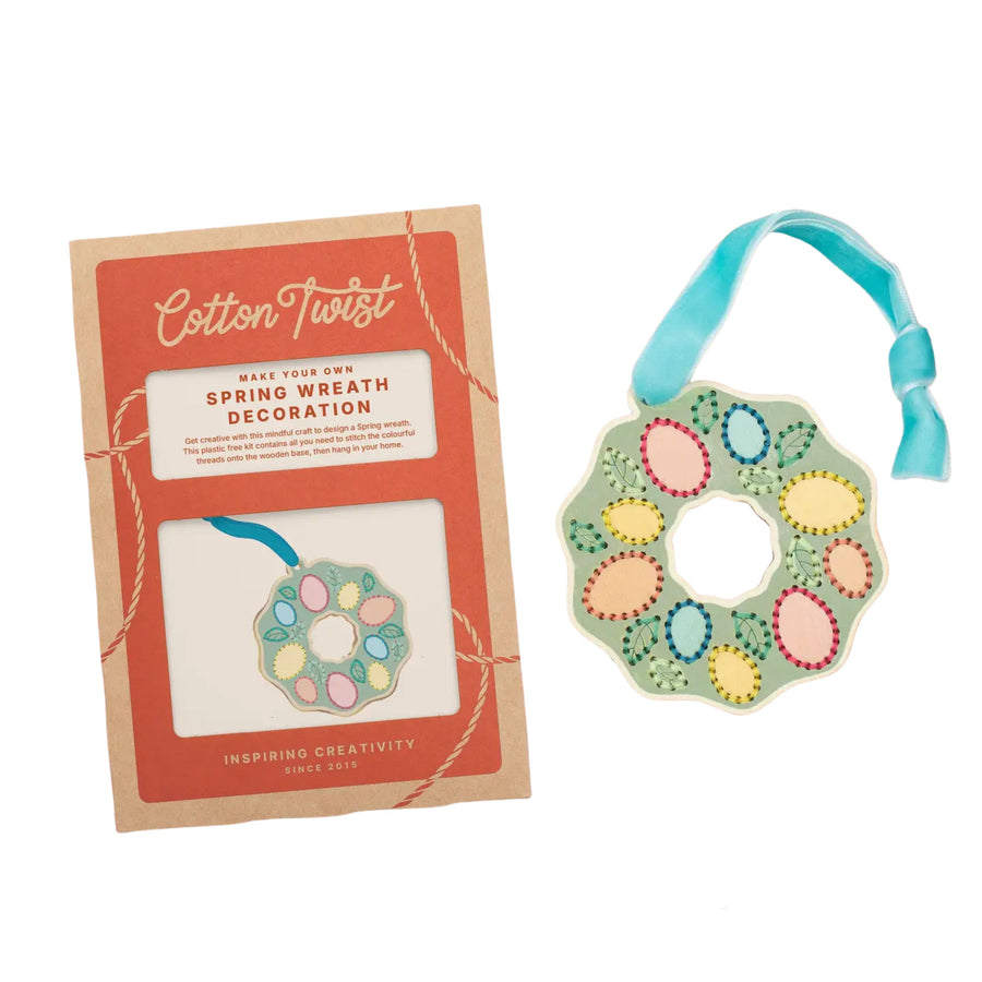 Make Your Own Stitched Decoration Craft Kit (Spring Wreath)