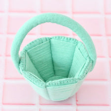 Petite Felt Easter Basket (Teal)