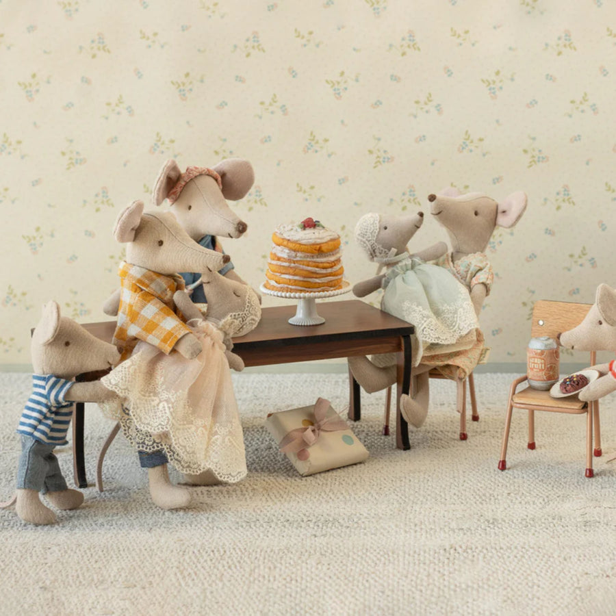 Maileg Baby Mouse in Gown (Mint)