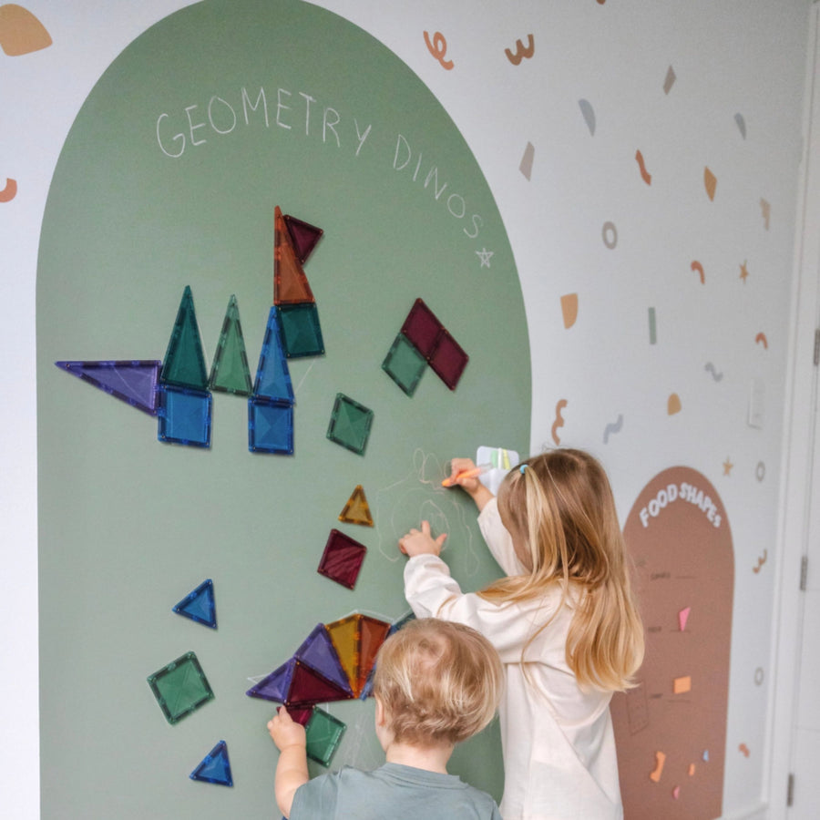 JUMBO Magic Playwall - Arch Magnetic Wall Decal (Sage Green)