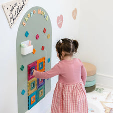Magic Playwall - Arch Magnetic Wall Decal (Sage Green)