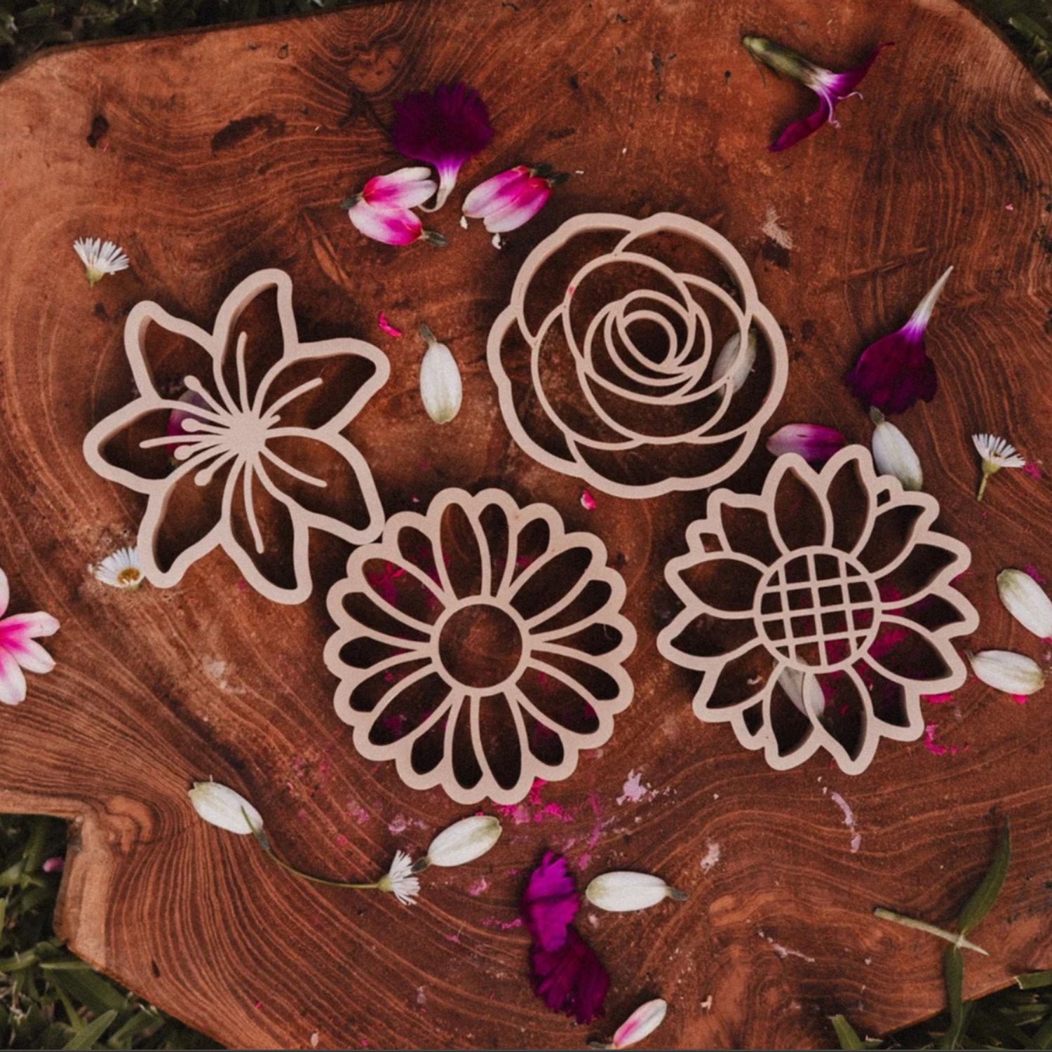 Mixed Flower Eco-Cutter Playdough Set