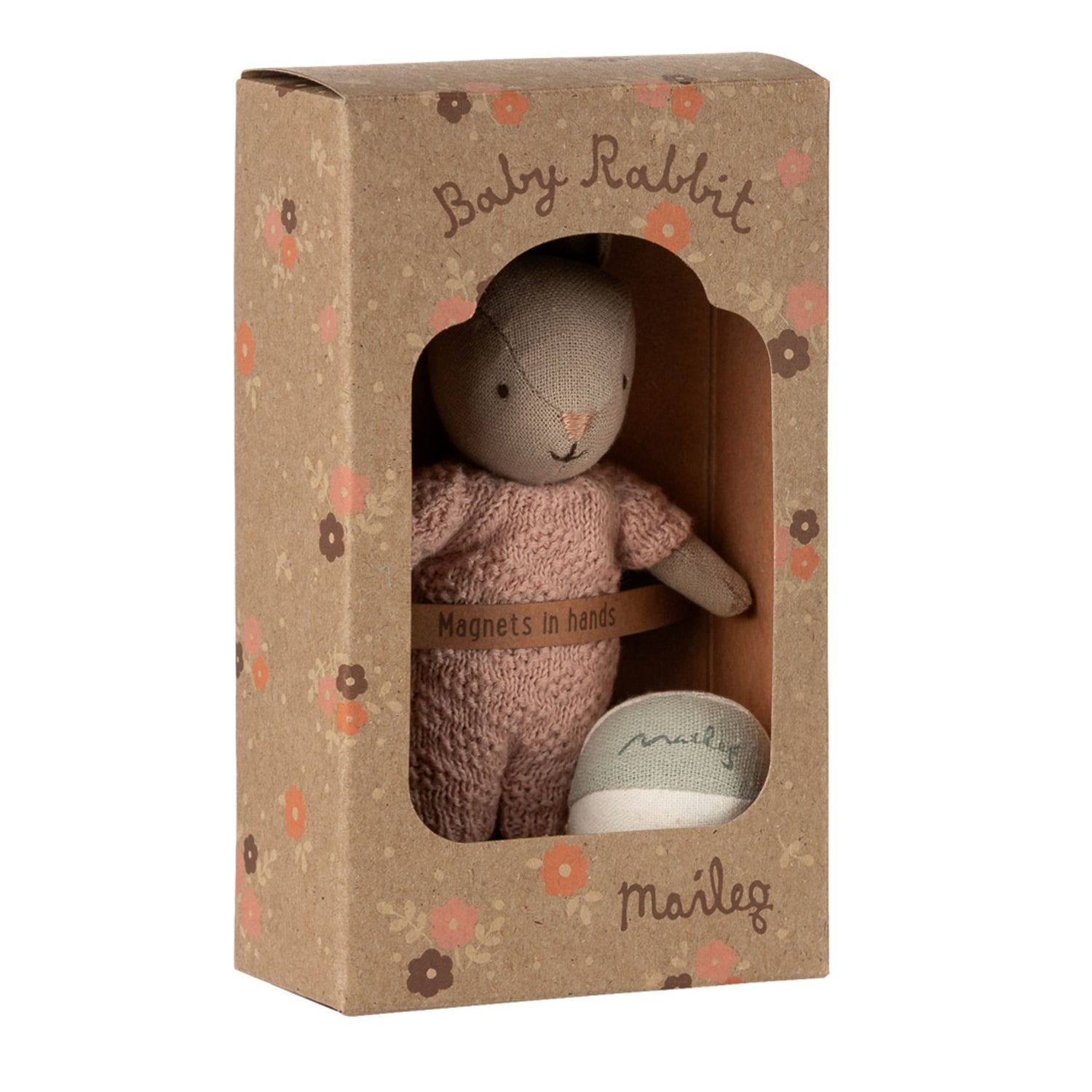 Maileg Rabbit Set - Sand/Rose (Micro)