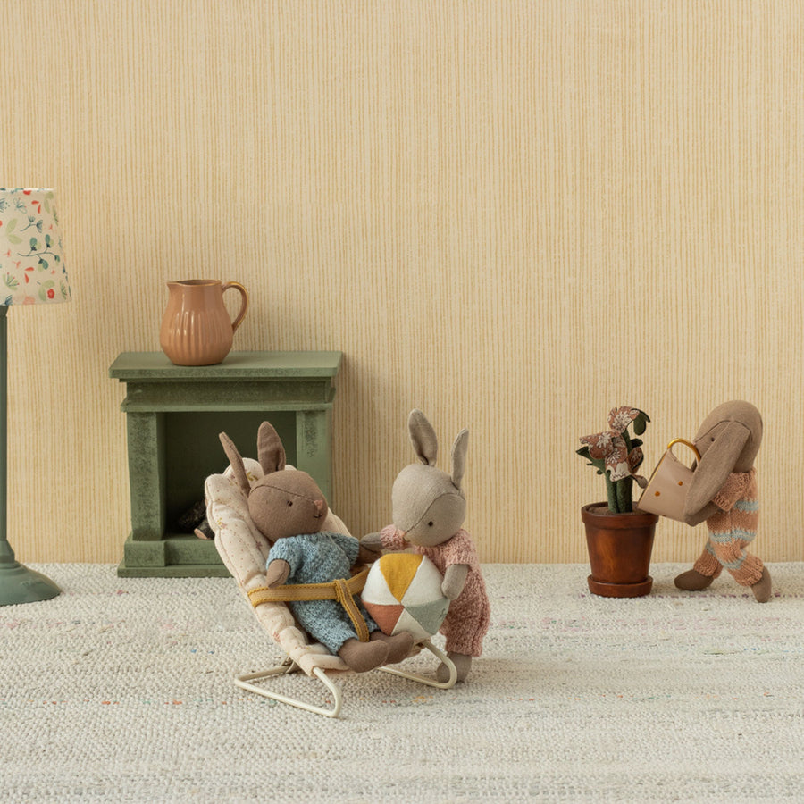 Maileg Rabbit Set - Sand/Rose (Micro)