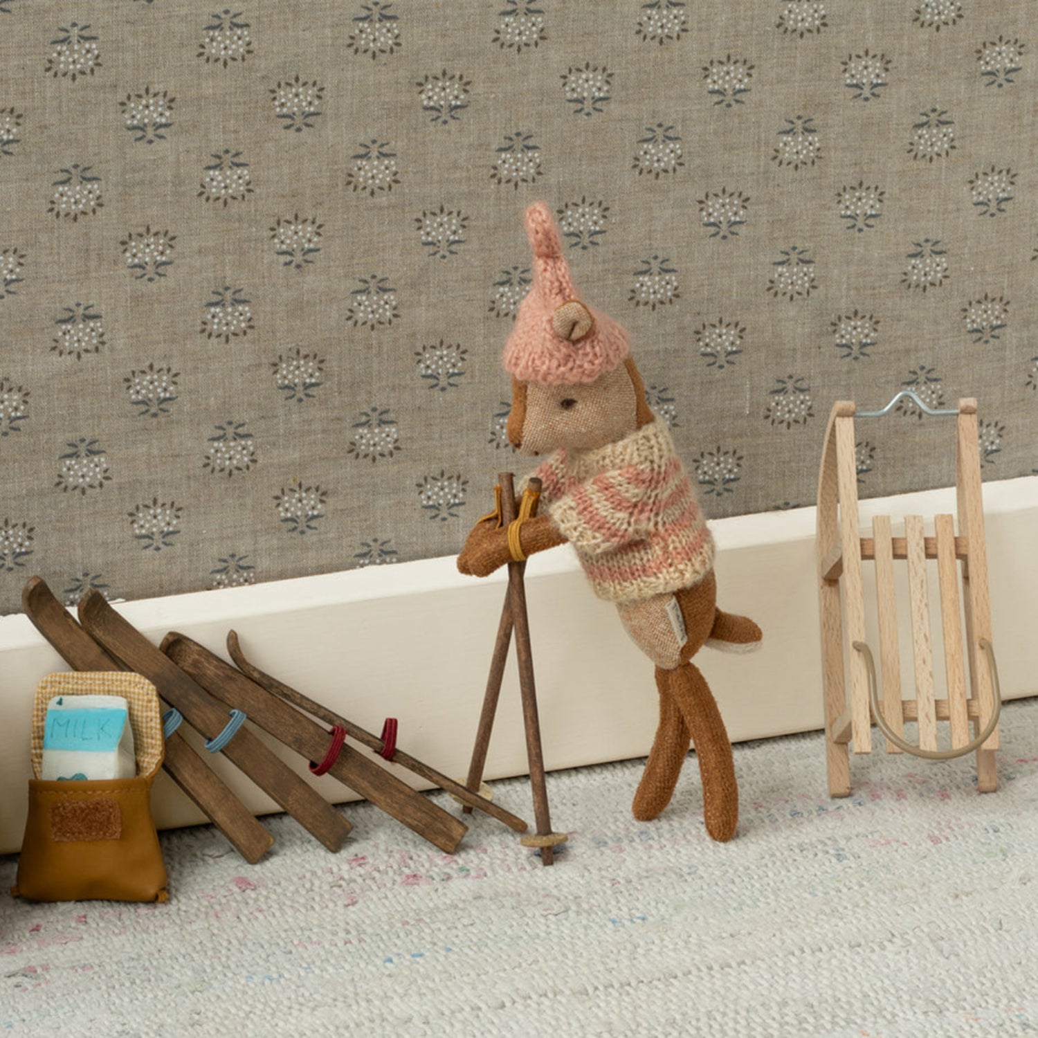 Maileg Wooden Sled (Mouse)