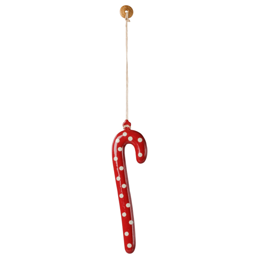 PRE-ORDER Maileg Candy Cane Metal Ornament (Dot)