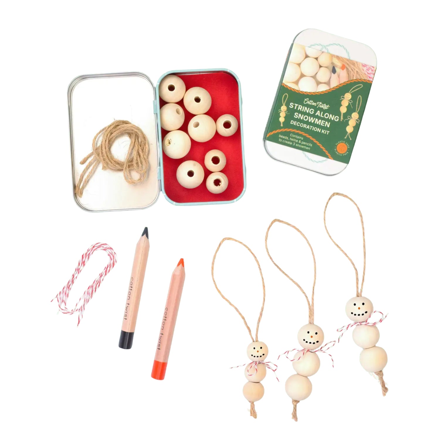 Make Your Own Snowman Christmas Decorations | Wooden Craft Kit