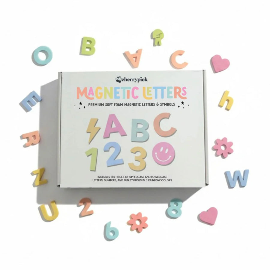Soft Foam Magnetic Letters & Symbols Set (Pastel Rainbow)