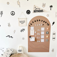 Soft Foam Magnetic Letters & Symbols (White)