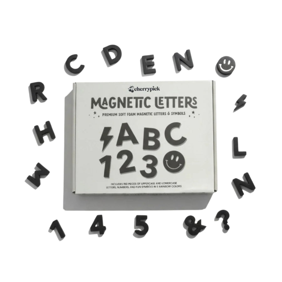 Soft Foam Magnetic Letters & Symbols (Black)