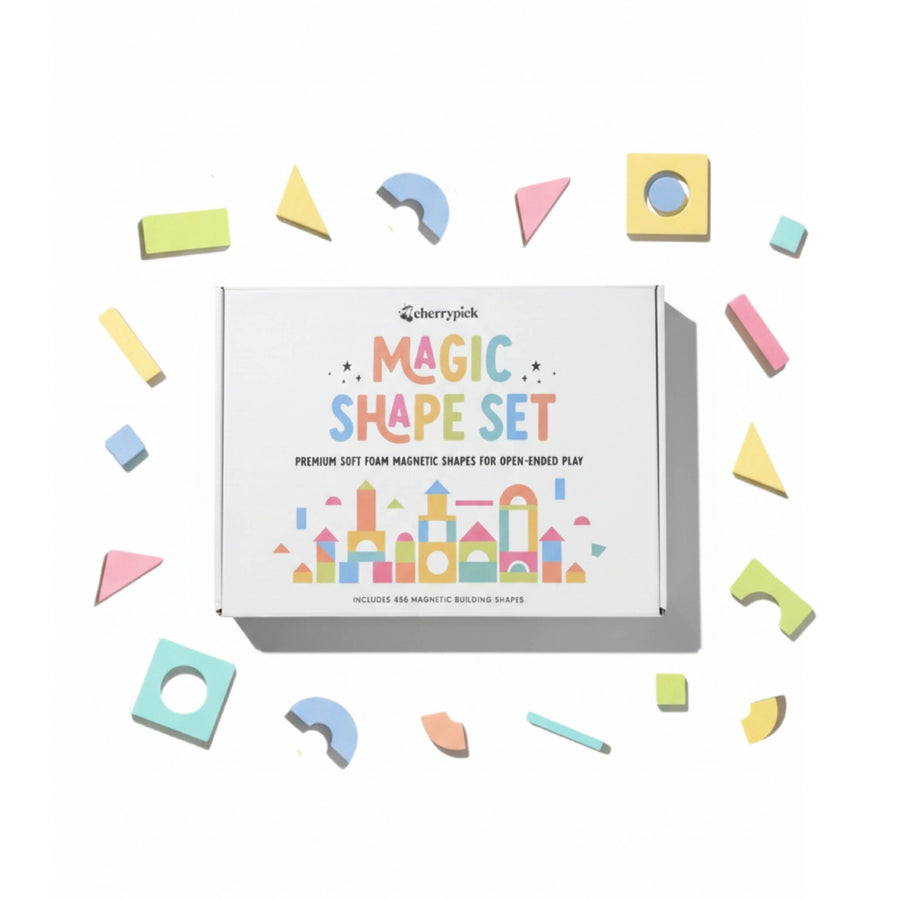 Magic Shape Set - Soft Foam Magnetic Shapes For Building and Play (450+pcs)