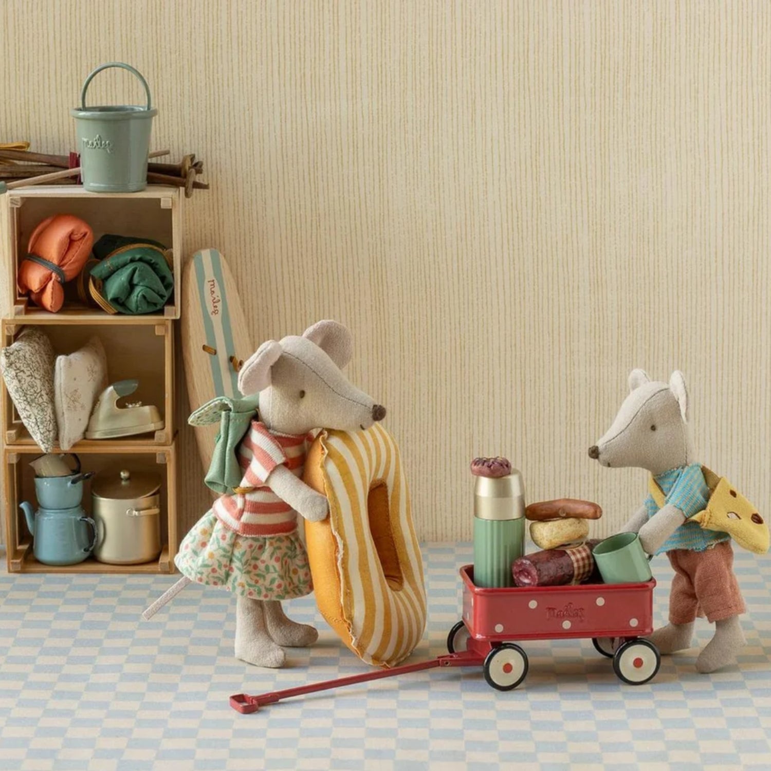Maileg Tricycle Mouse - Green (Big Sister)
