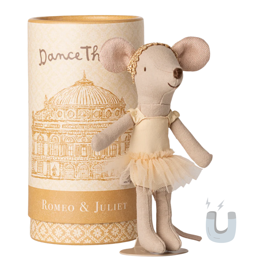 Maileg Ballet Dancer Mouse with Stand (Juliet - Big Sister)
