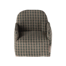 Maileg Chair - Green Checker (Mouse) - 2024