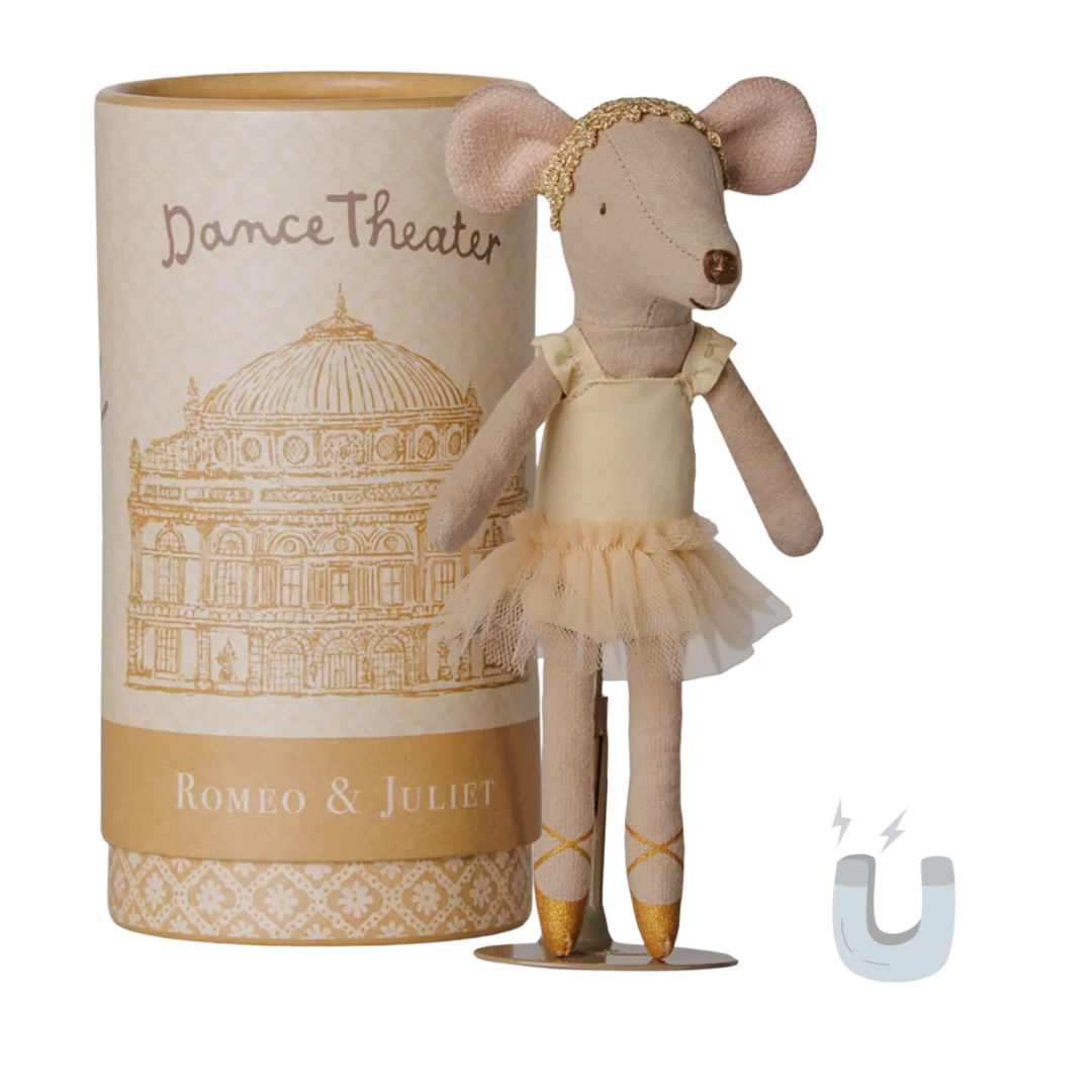 PRE-ORDER Maileg Ballet Dancer Mouse with Stand (Juliet - Big Sister) - NEW 2026