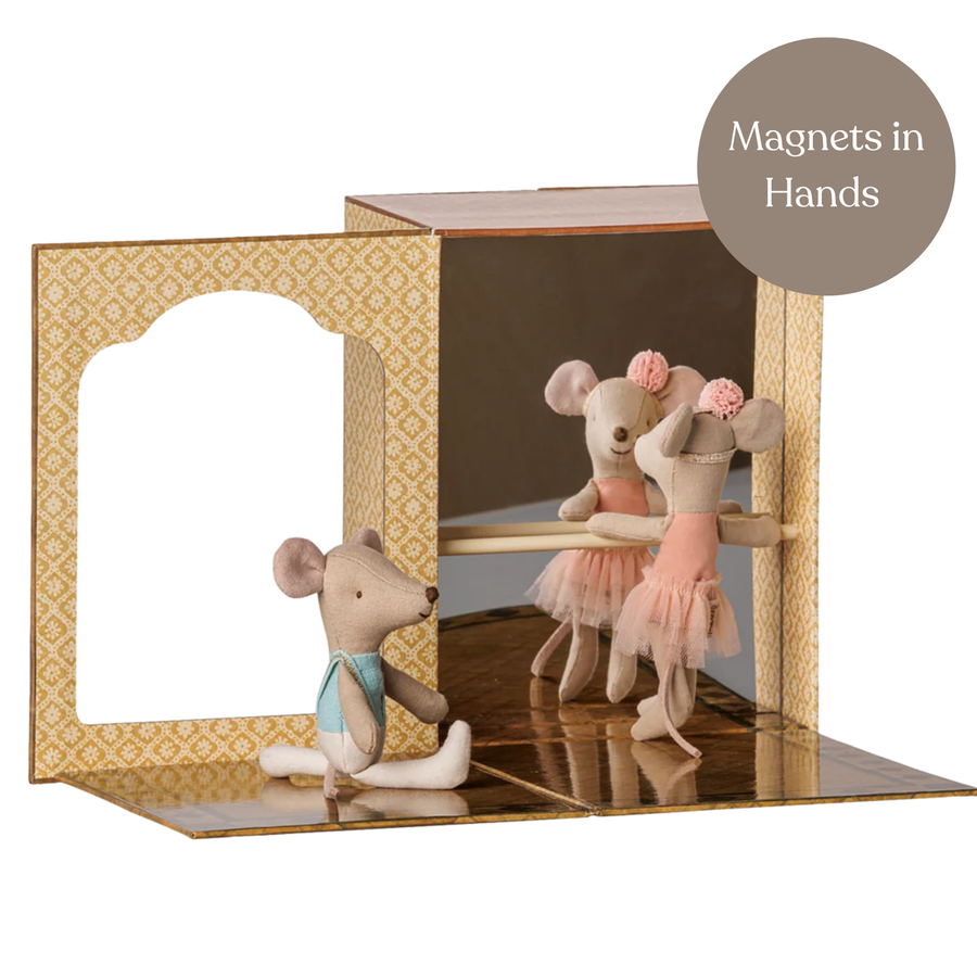 Maileg Ballet Mice in Dance Studio (Little Sister & Brother) - NEW 2026