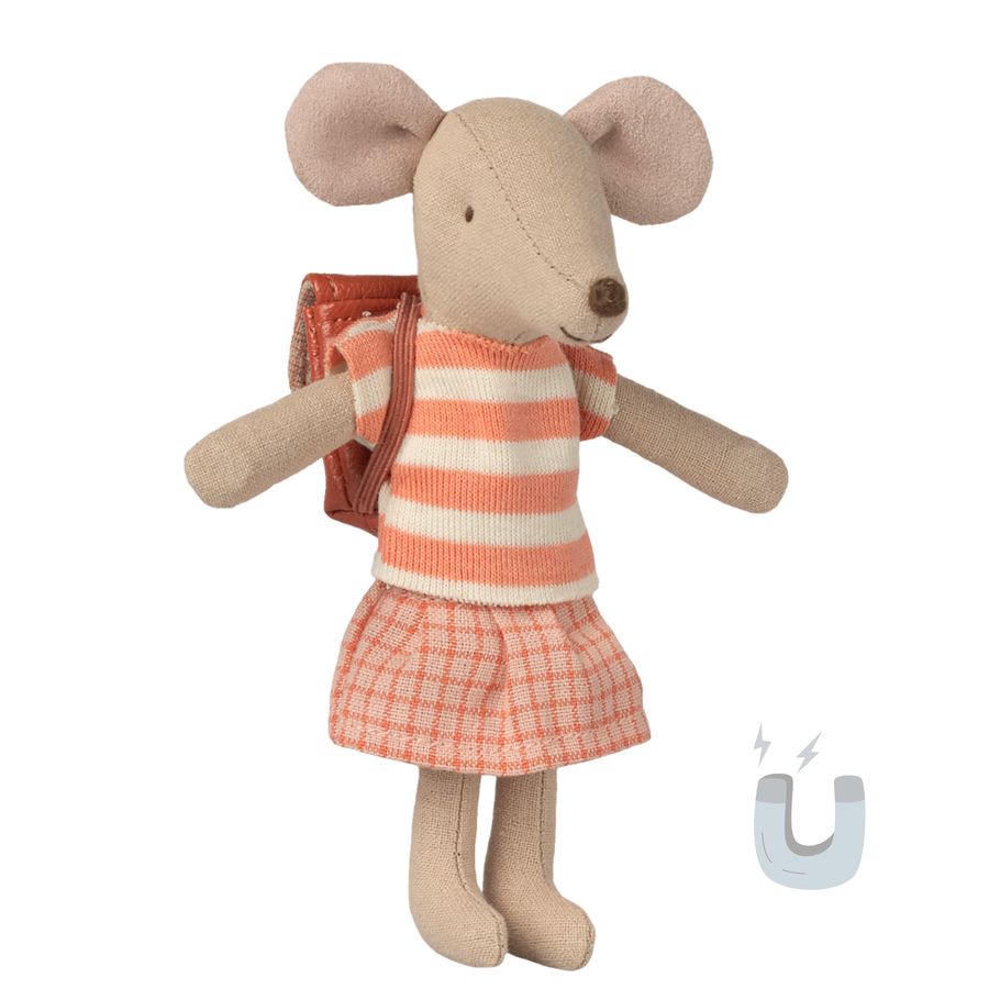 Maileg Tricycle Mouse - Coral (Big Sister)