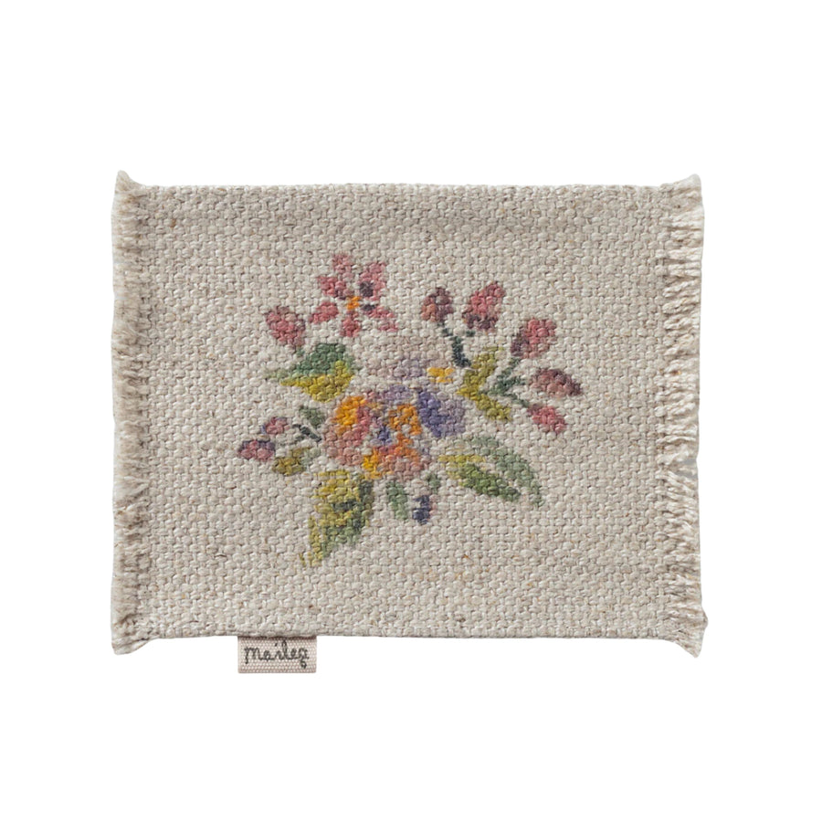 Maileg Dollhouse Rug - Flowers (Small)