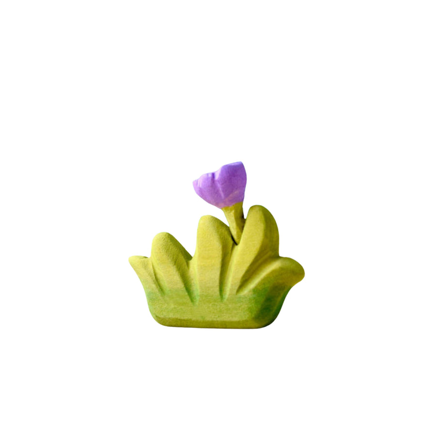 Grass with Purple Flower (Small) | Wooden Toy