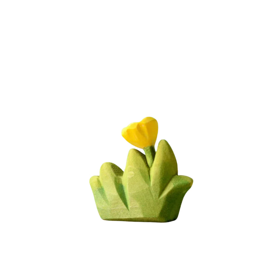 Grass with Yellow Flower (Small) | Wooden Toy