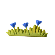 Grass with Blue Flowers (Large) | Wooden Toy
