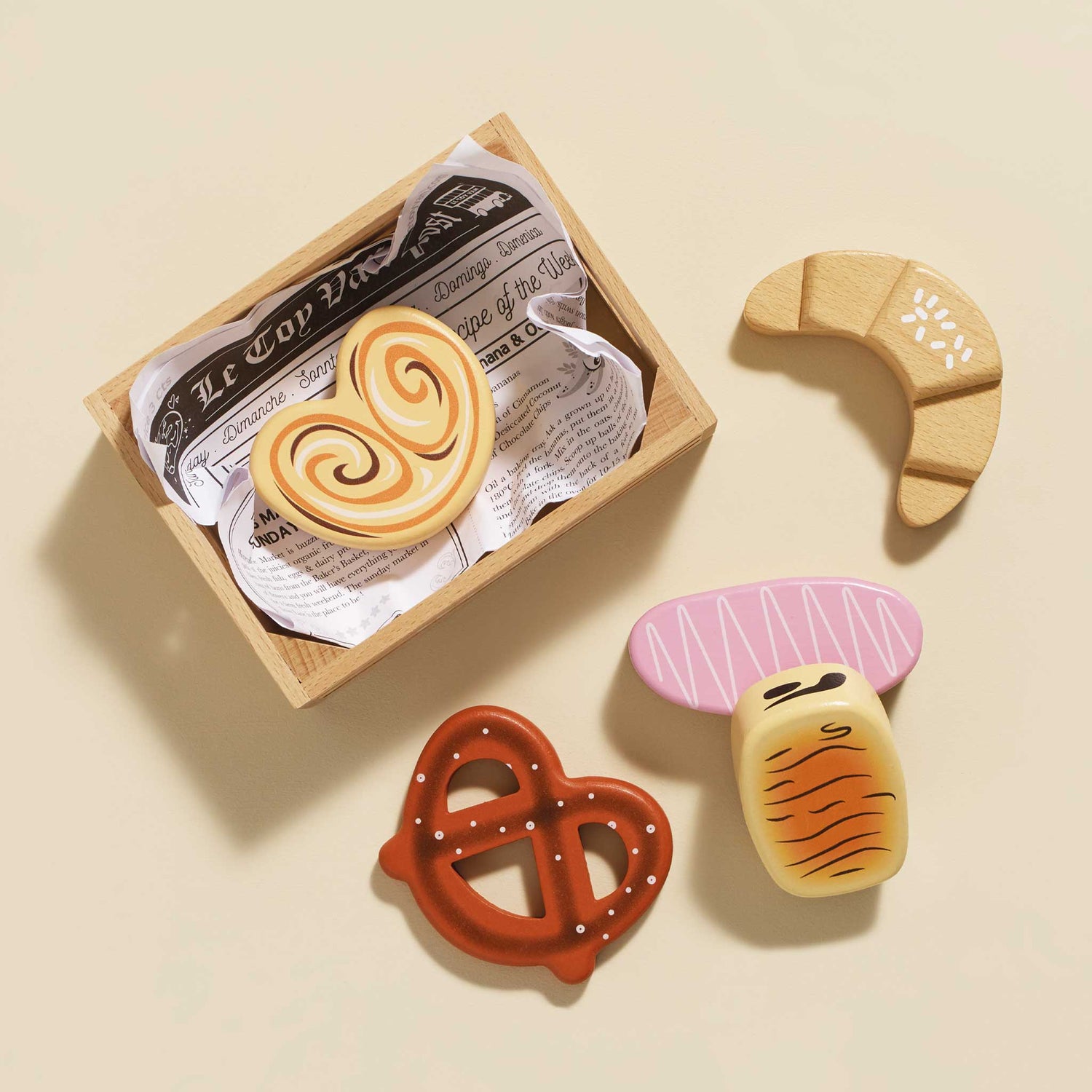 Wooden Bakery & Patisserie (Play Food) in Market Crate