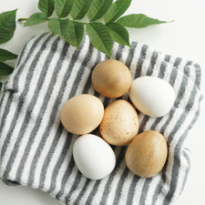 Wooden Toy Farm Eggs In Market Crate