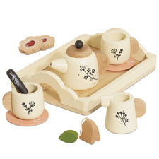 Wooden Toy Tea Set With Tray