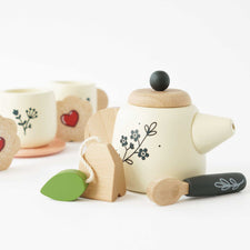 Wooden Toy Tea Set With Tray