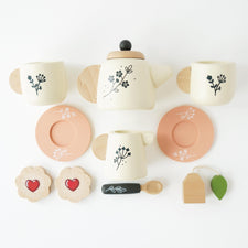 Wooden Toy Tea Set With Tray