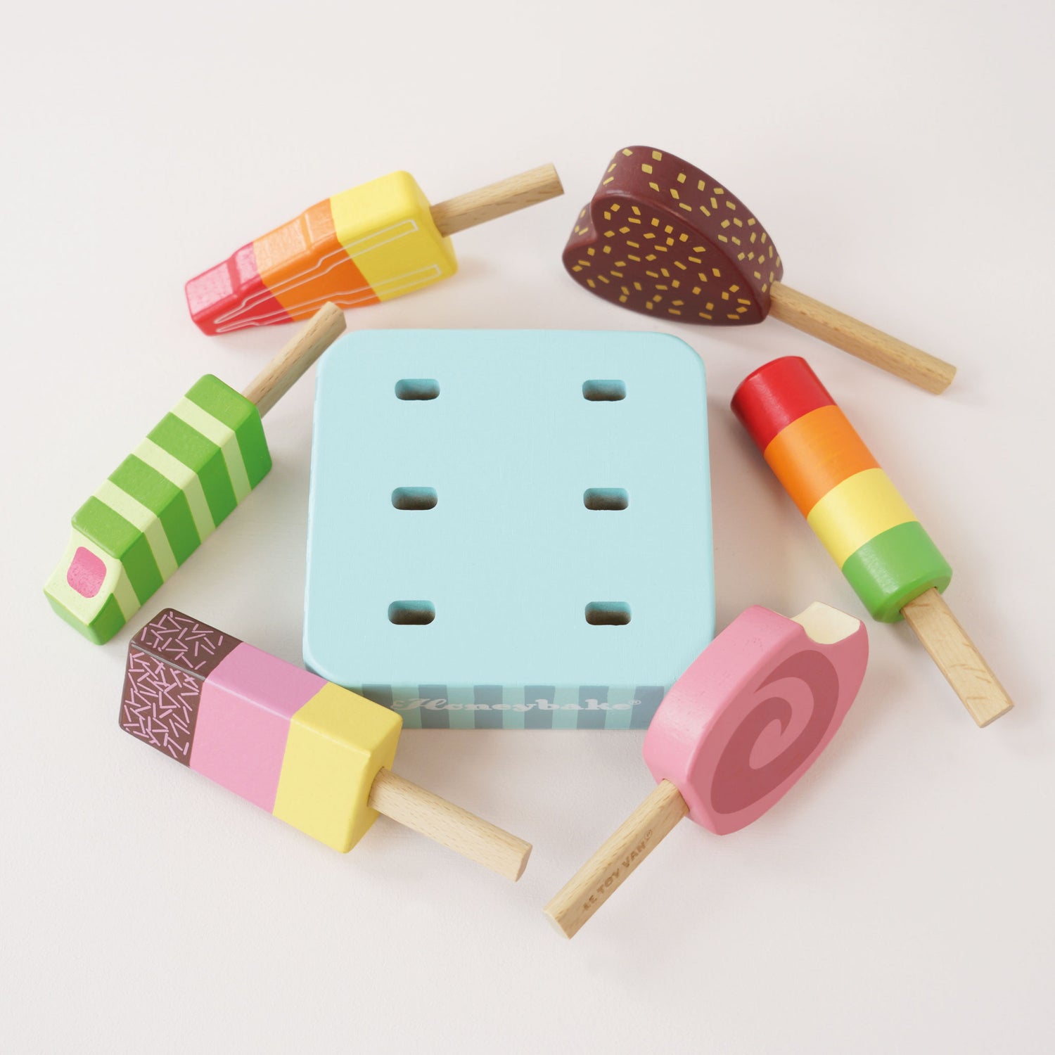 Wooden Toy Popsicles (Play Food) Set