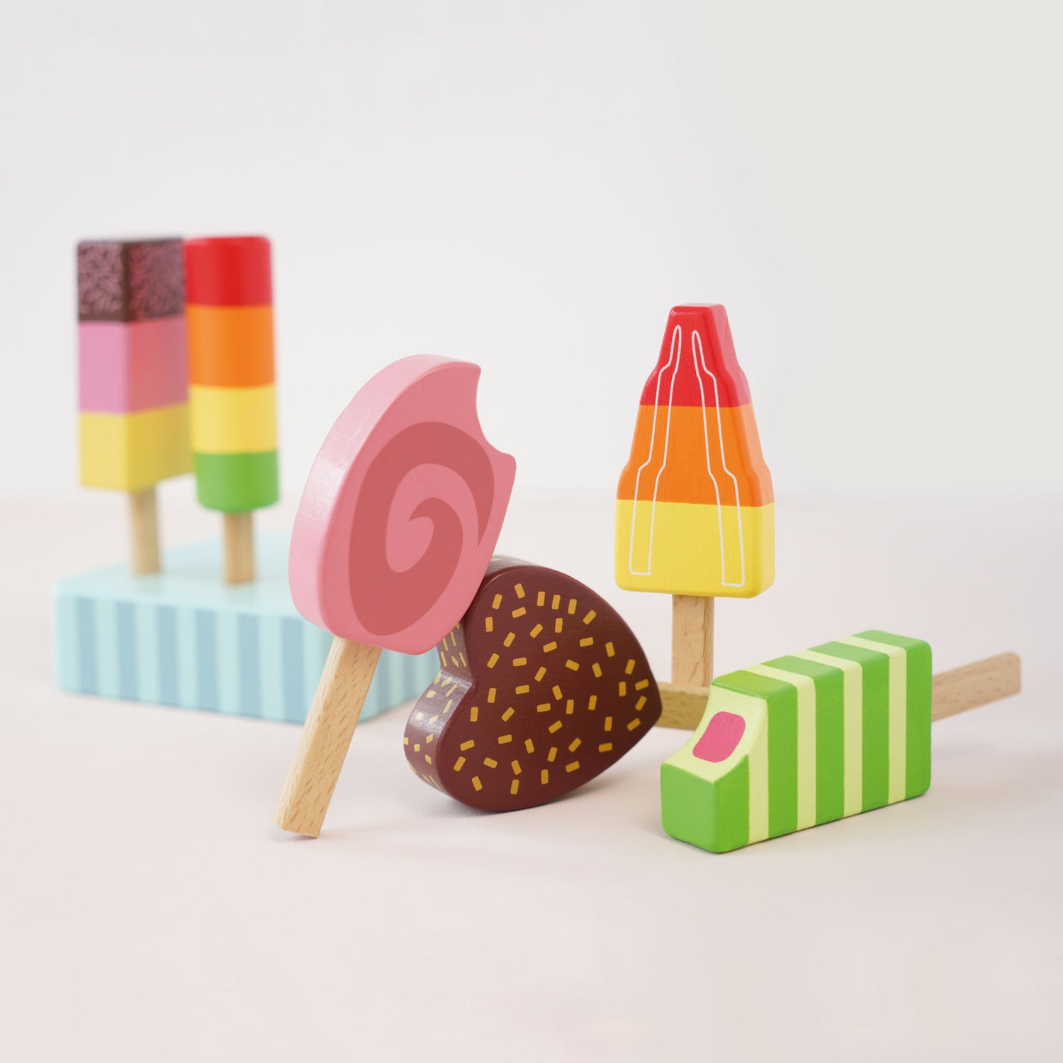 Wooden Toy Popsicles (Play Food) Set