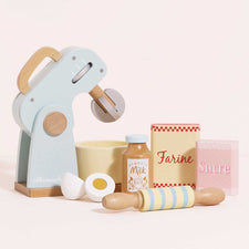 Wooden Toy Mixer Play Set