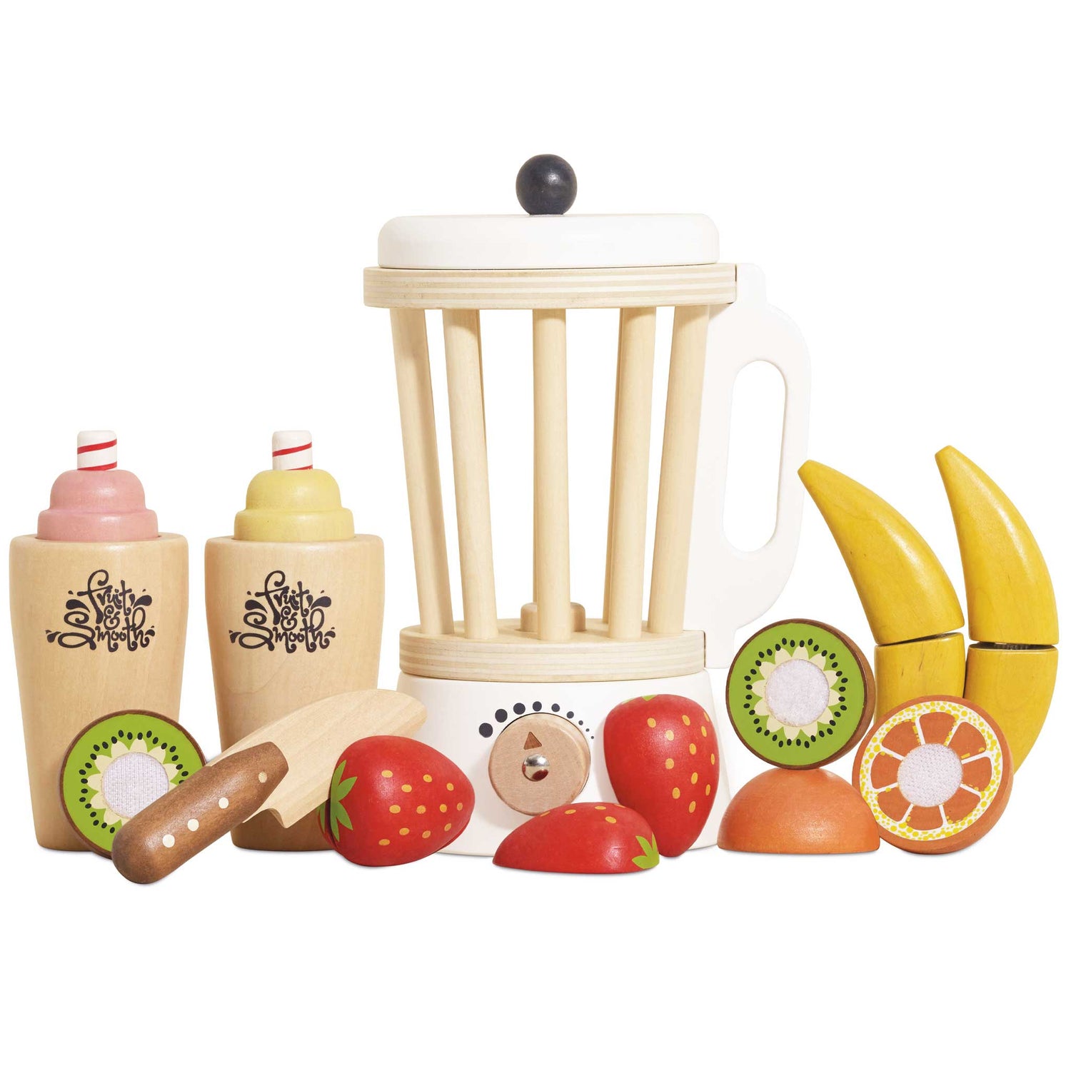 Wooden Fruit & Smoothie Blender (Play Food) Set