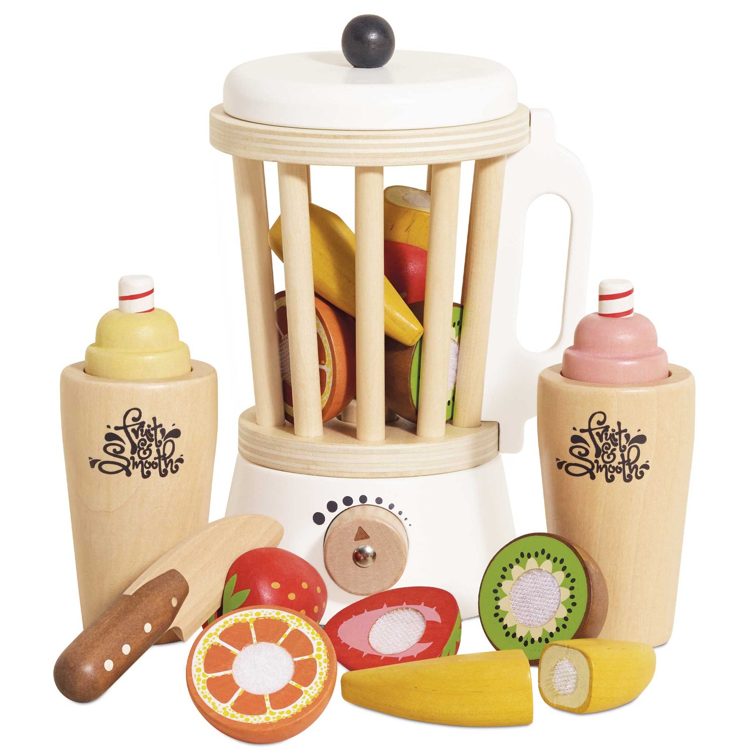 Wooden Fruit & Smoothie Blender (Play Food) Set