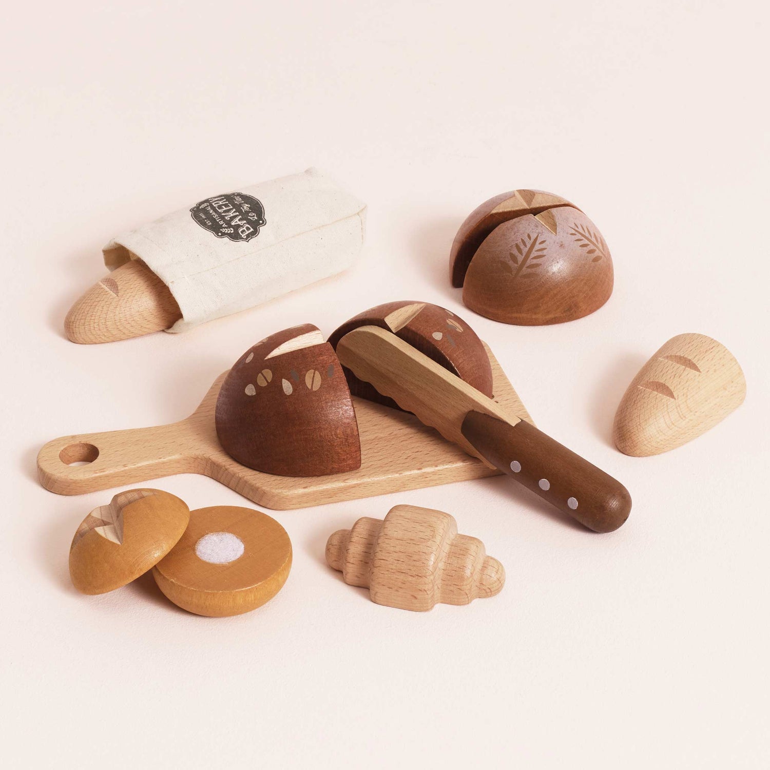 Wooden Toy Artisan Bread Set