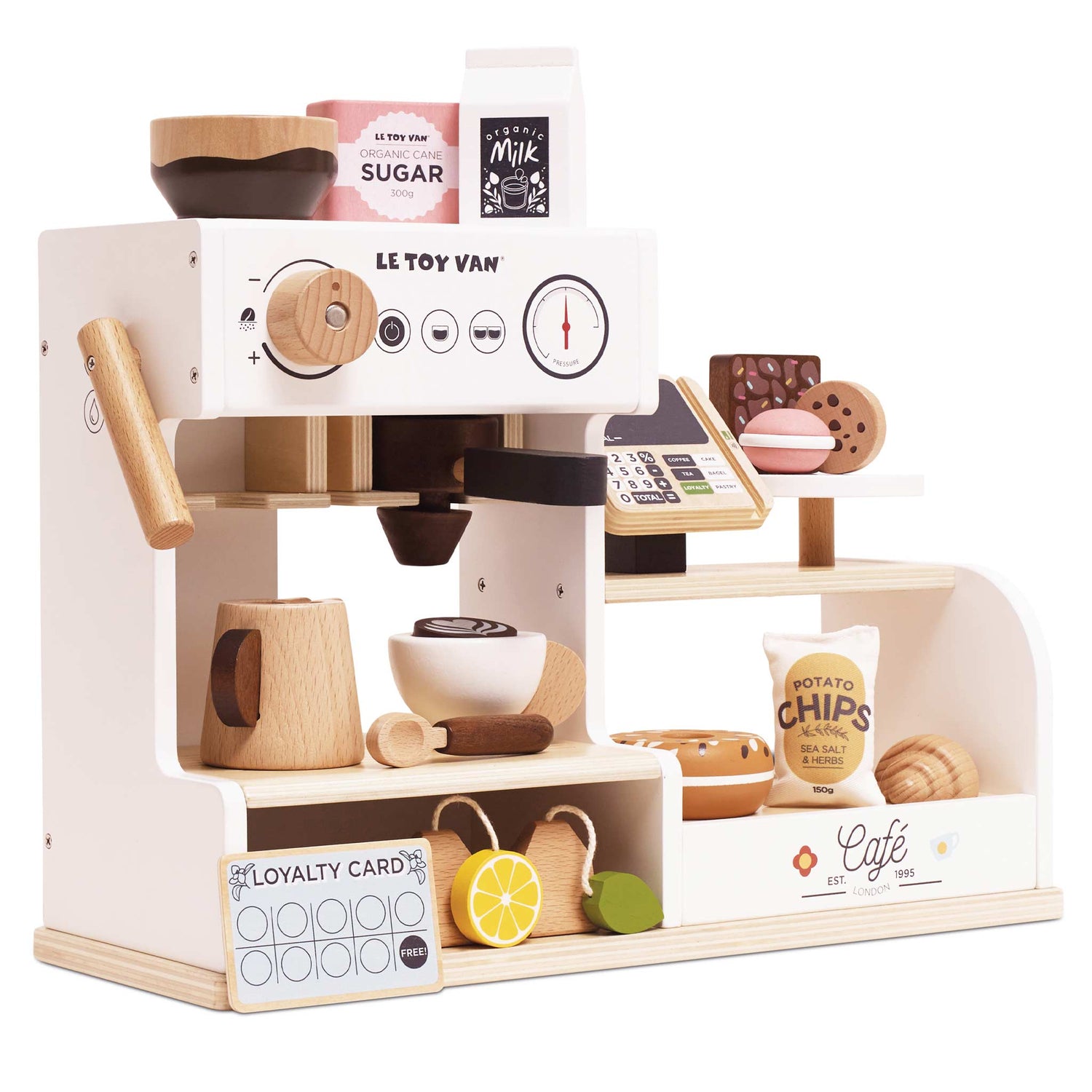 Wooden Table Top Barista Cafe Shop