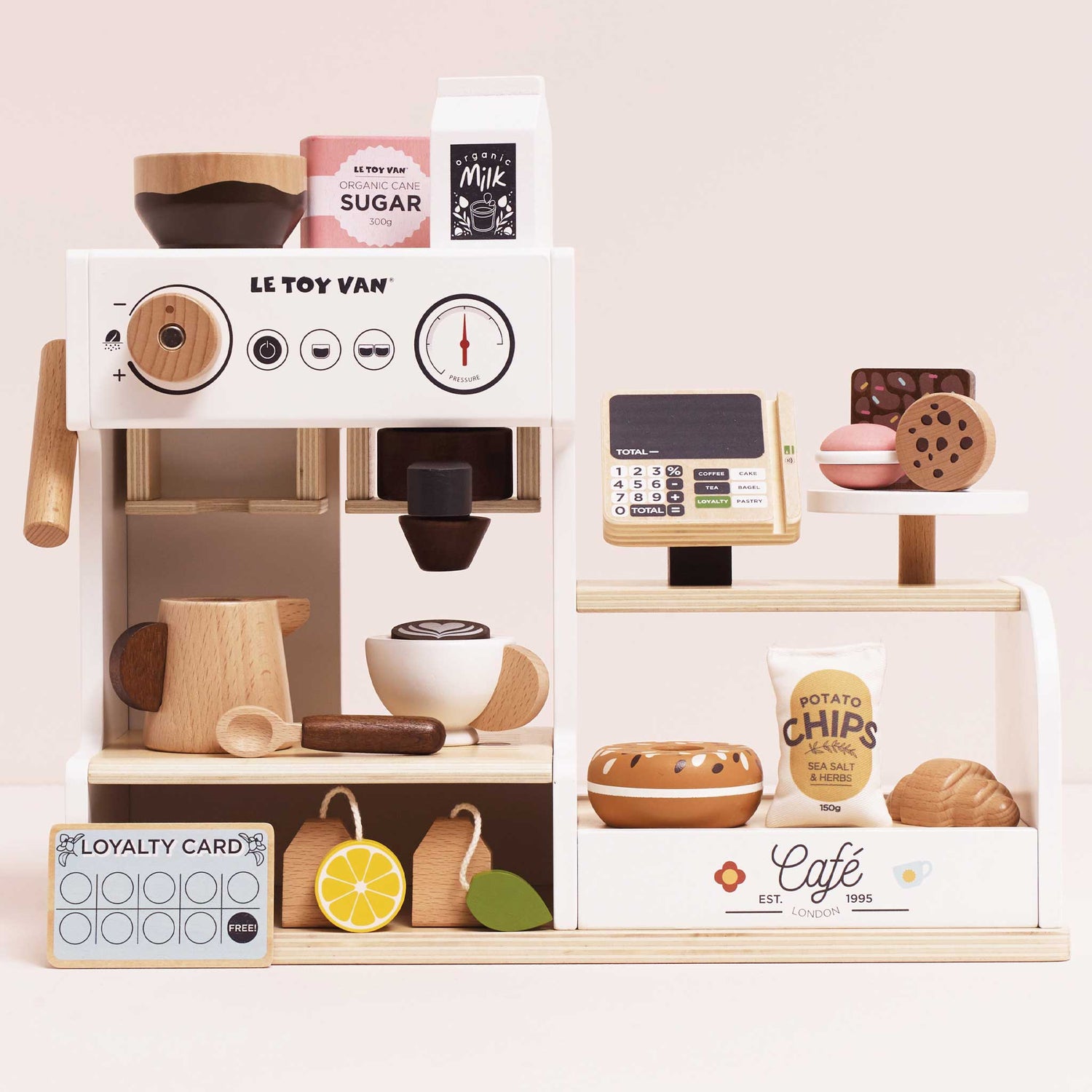 Wooden Table Top Barista Cafe Shop
