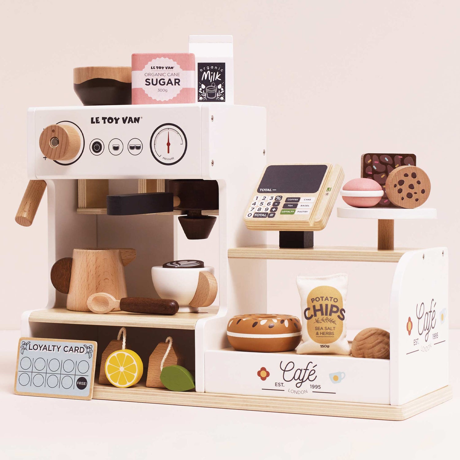 Wooden Table Top Barista Cafe Shop