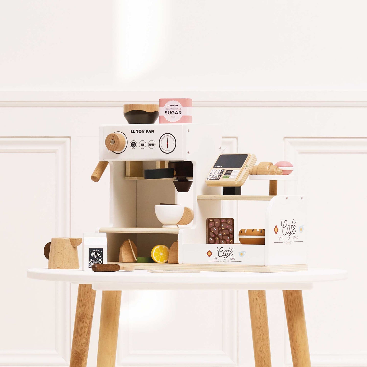 Wooden Table Top Barista Cafe Shop