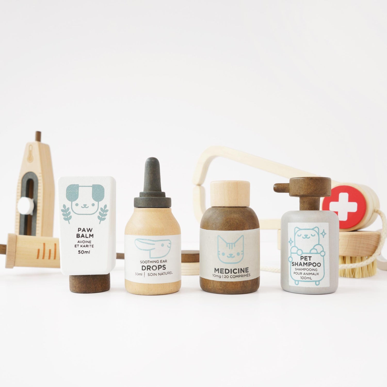 Wooden Animal Vet Roleplay Set