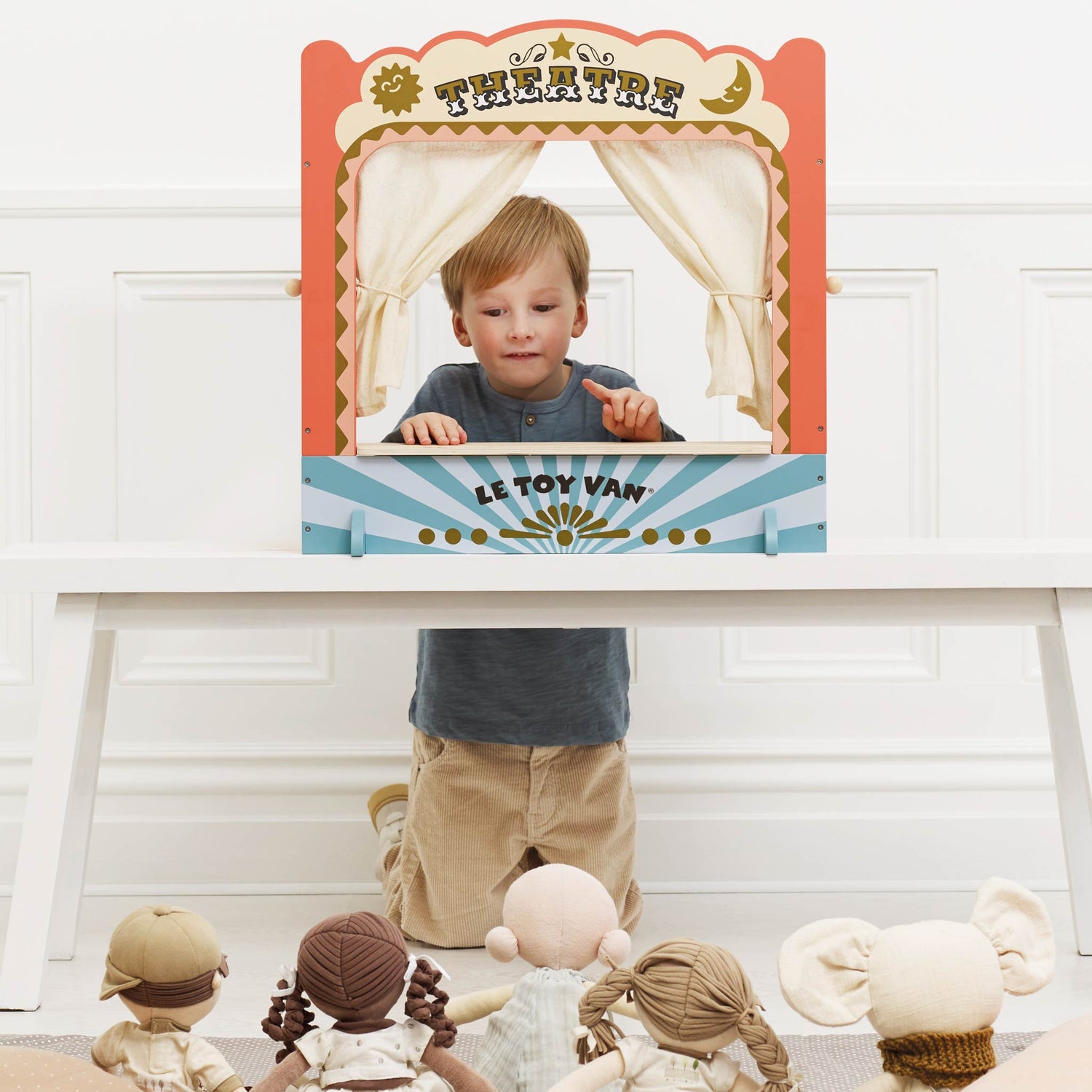 Tabletop Wooden Puppet Theatre