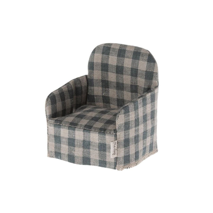 Maileg Green Checkered Chair (Mouse)